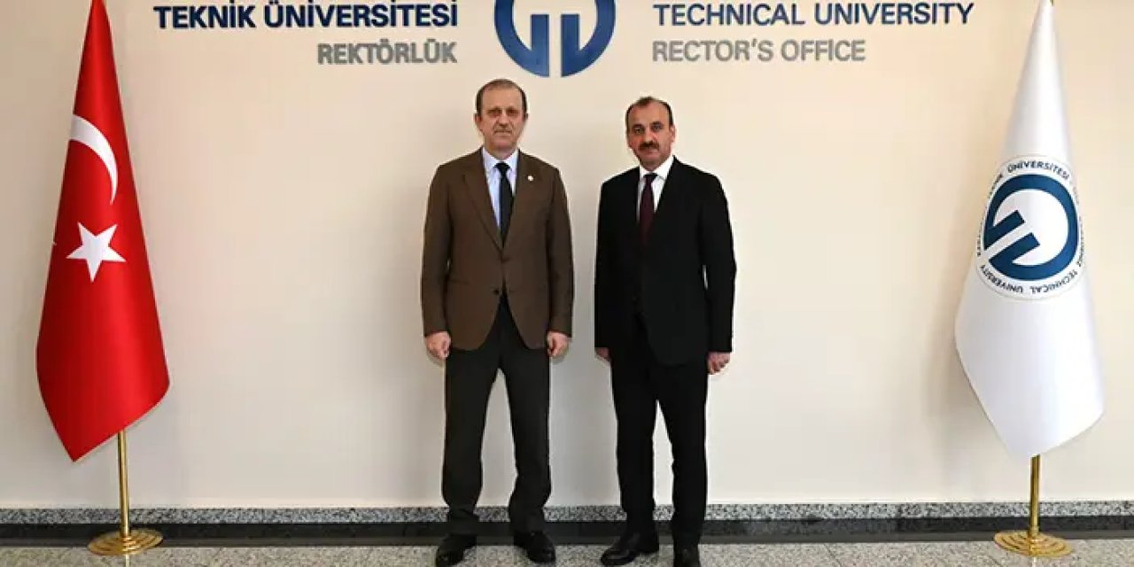 Trabzon Milli Eğitim Müdürü Hasan Uygun'dan KTÜ Rektörü Çuvalcı'ya ziyaret