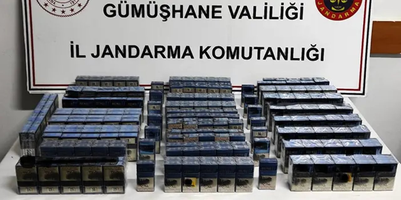 Gümüşhane'de kaçakçılık operasyonu! Araçlar içerisinde arama yapıldı