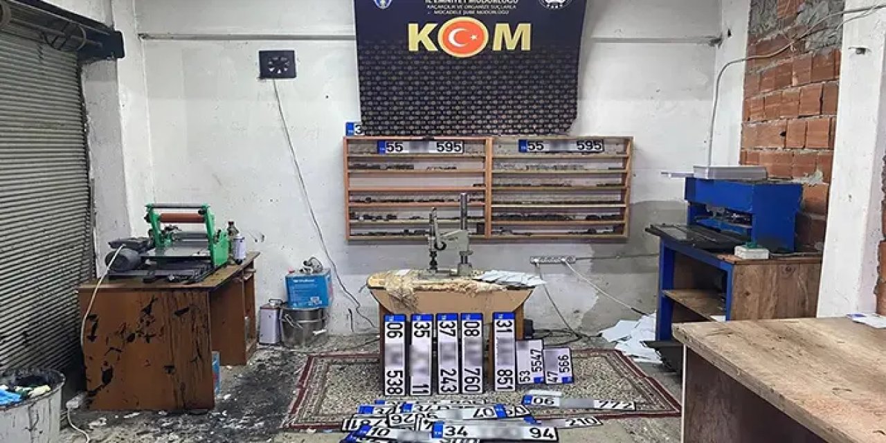 Ordu'da sahte plaka operasyonu! 3 tutuklu