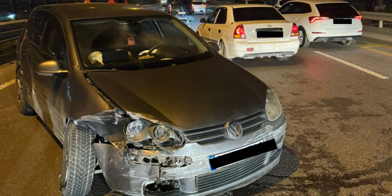 Trabzon’un Ortahisar ilçesinde üç aracın karıştığı kazada iki kişi yaralandı