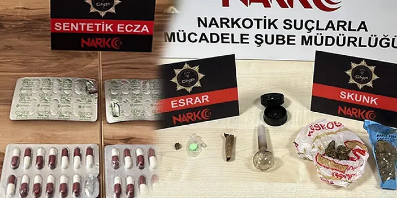 Gümüşhane'de iki ayrı operasyon! Çok sayıda uyuşturucu madde yakalandı
