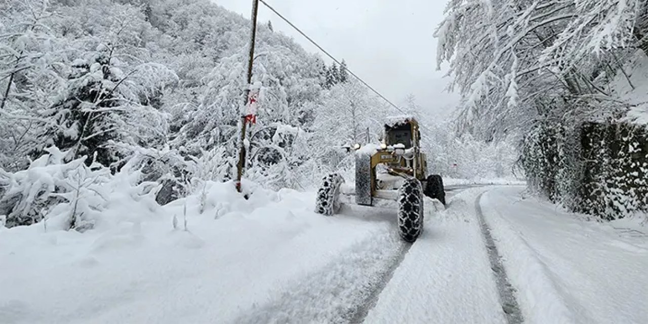 Doğu Karadeniz'de kar etkisi! 307 yerleşim yerine ulaşım yok