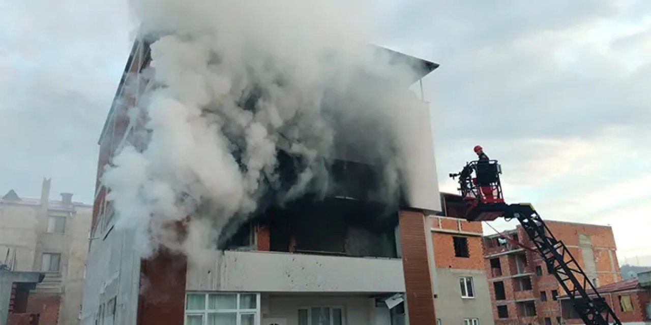 Trabzon'da korkutan yangın! Ekipler seferber oldu