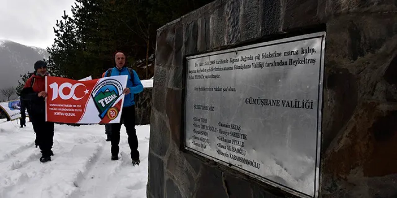 15 yıl önce çığ faciasında hayatlarını kaybetmişlerdi! Zigana Dağı'nda anıldılar