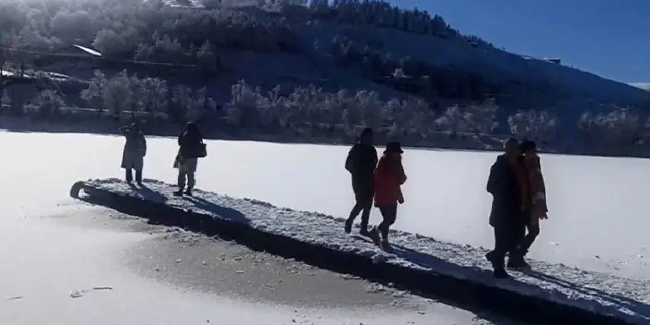 Ordu'nun Perşembe Yaylasında kar güzelliği!