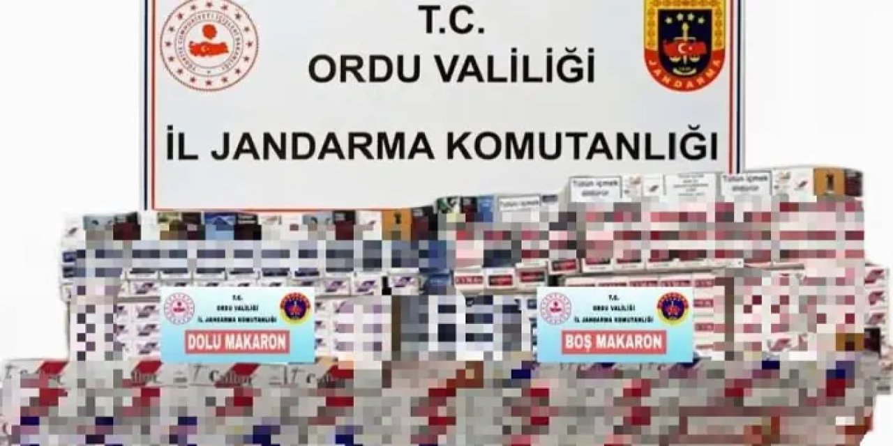 Ordu’da kaçak tütün operasyonu: 1 kişi yakalandı