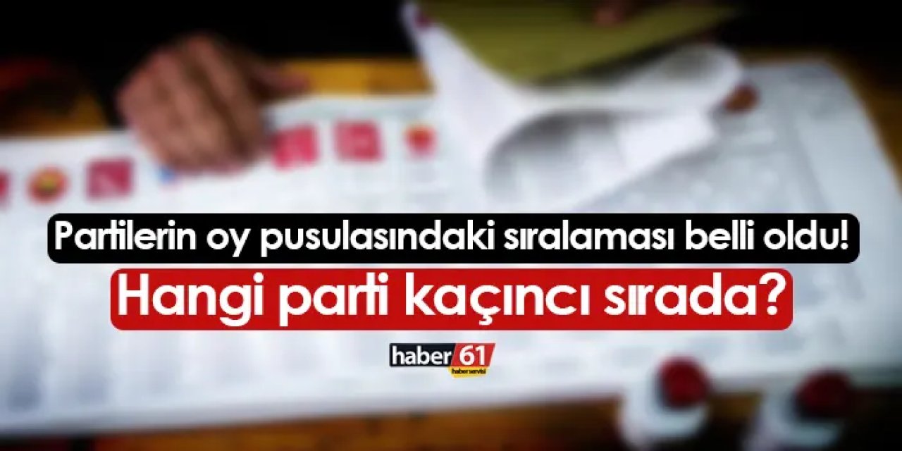 Siyasi partilerin oy pusulasındaki yeri belli oldu! AK Parti, CHP, MHP, İYİ Parti kaçıncı sırada?