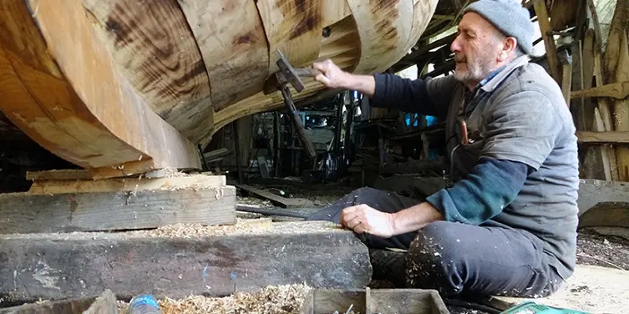 Merak ederek başladı, 50 yıldır Giresun'da tekne yapıyor
