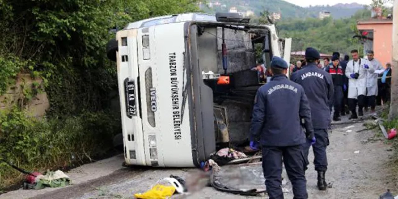 Trabzon'da devrilen midibüs ile ilgili yeni gelişme! İşte bilirkişi raporunda yer alanlar