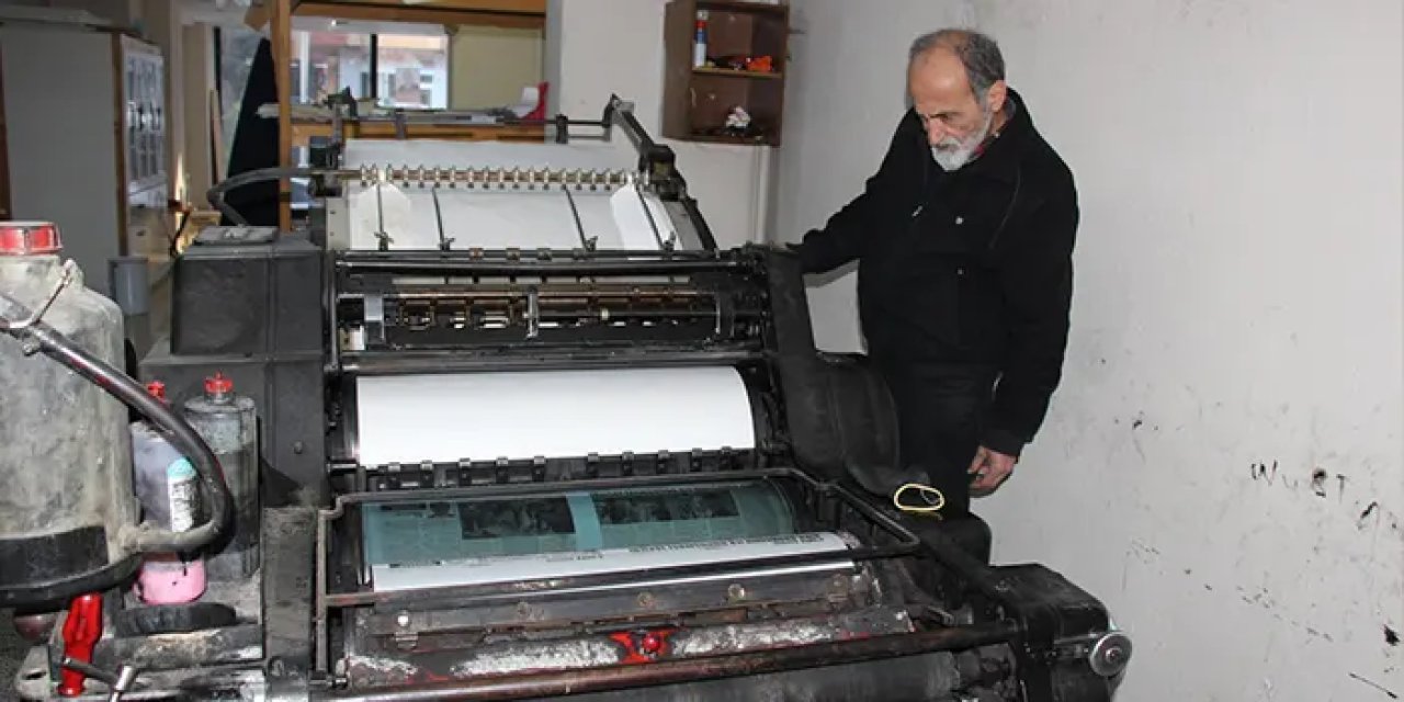 55 yıldır matbaacılık yapıyor! Çırak bulunca mesleği bırakacak