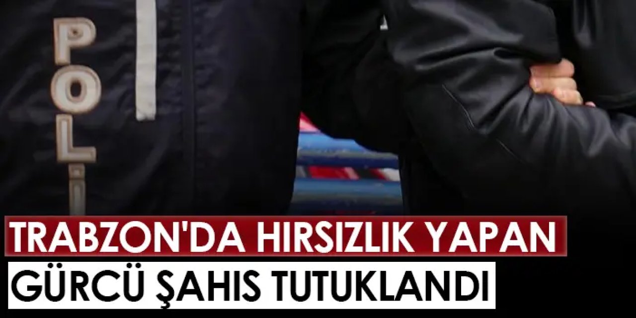 Trabzon'da hırsızlık yapan Gürcü şahıs tutuklandı