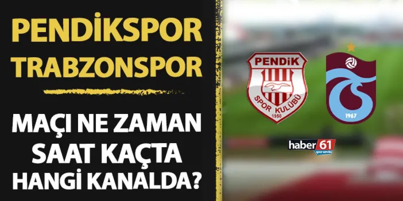 Trabzonspor, Süper Lig'de 26. hafta mücadelesinde Pendikspor'a konuk olacak.