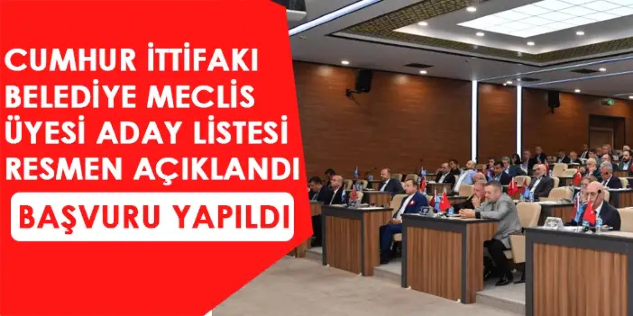 Cumhur ittifakı Ortahisar Belediye meclis üyesi adayları belli oldu! İşte liste