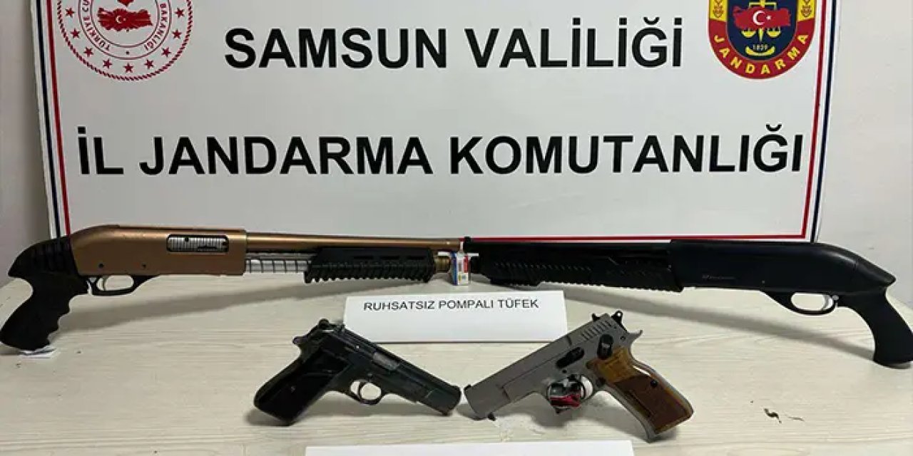 Samsun'da havaya ateş eden 2 kişi operasyonla yakalandı