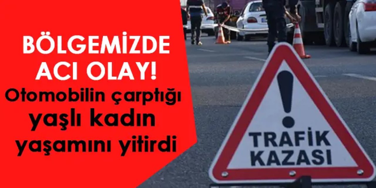 Bölgemizde otomobilin çarptığı yaşlı kadın yaşamını yitirdi!