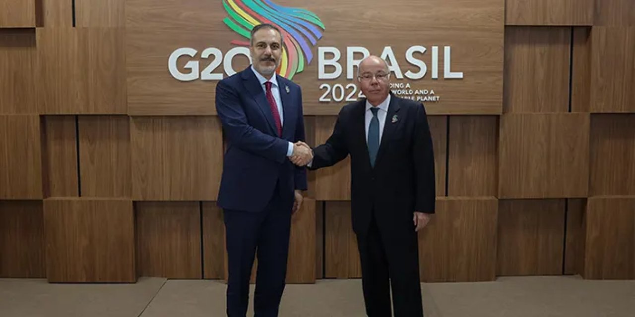 Bakan Fidan Brezilyalı mevkidaşı Vieira ile görüştü