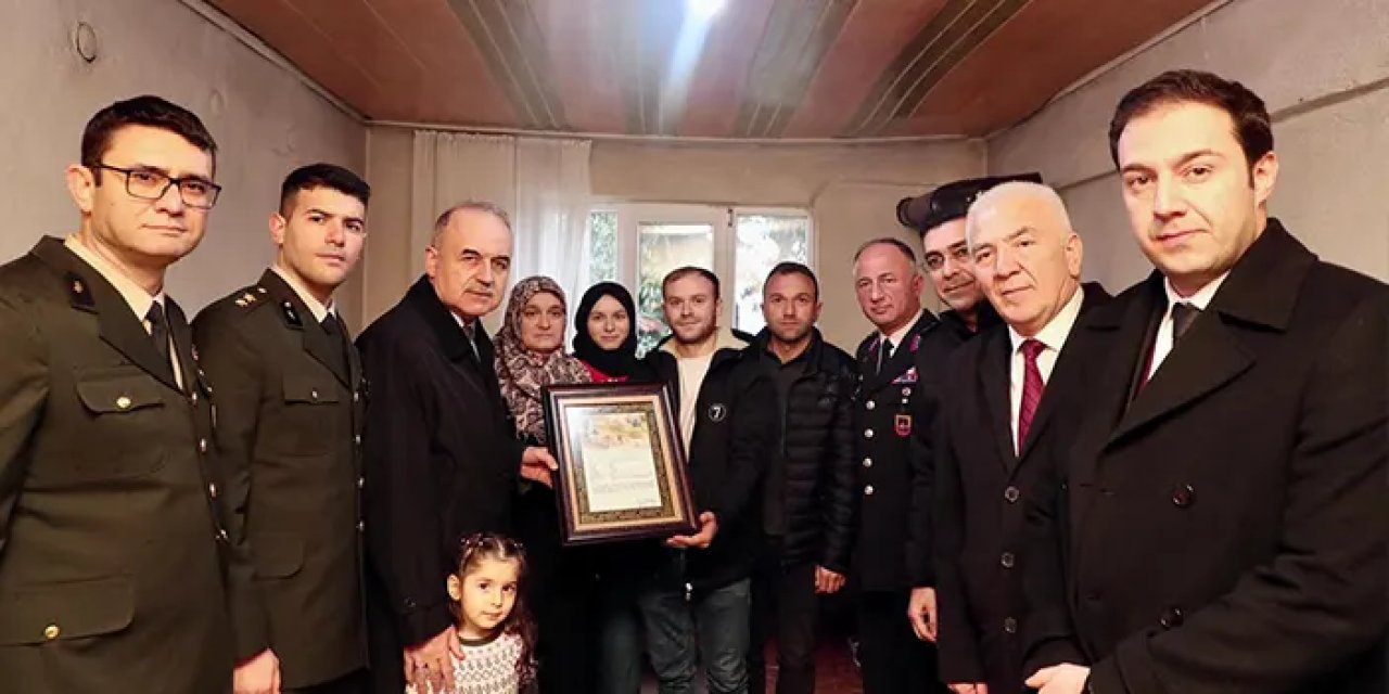 Ordulu şehidin ailesine şehadet belgesi verildi