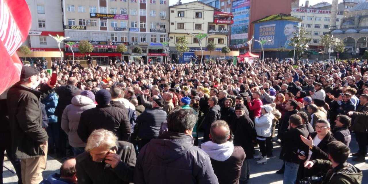 Rize'de mevsimlik işçilerinden ‘kadro eylemi’