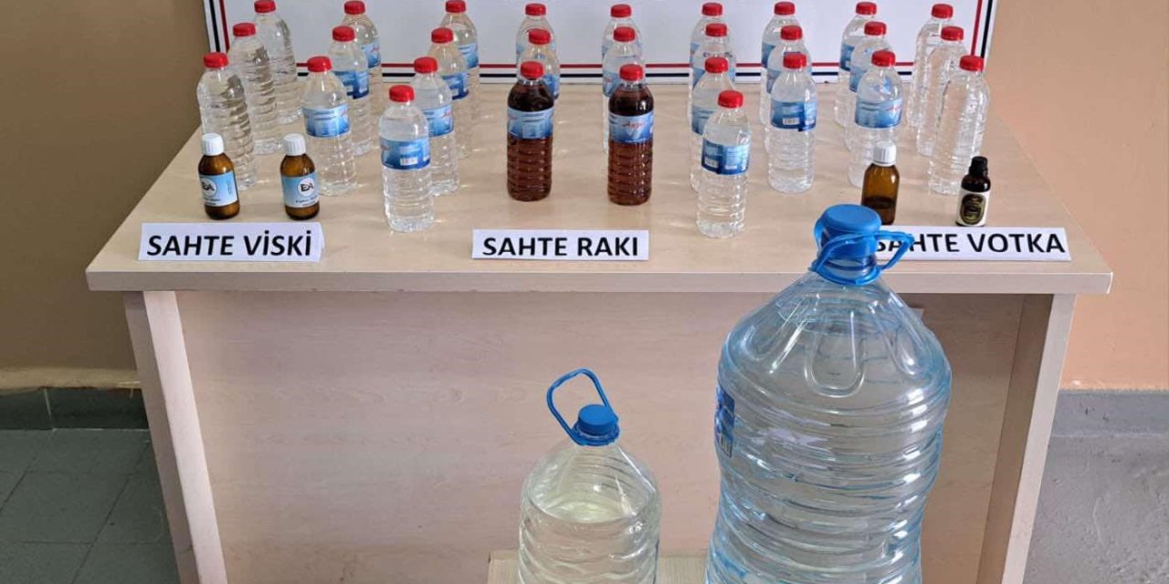 Samsun'da sahte içki operasyonu! 1 kişi yakayı ele verdi