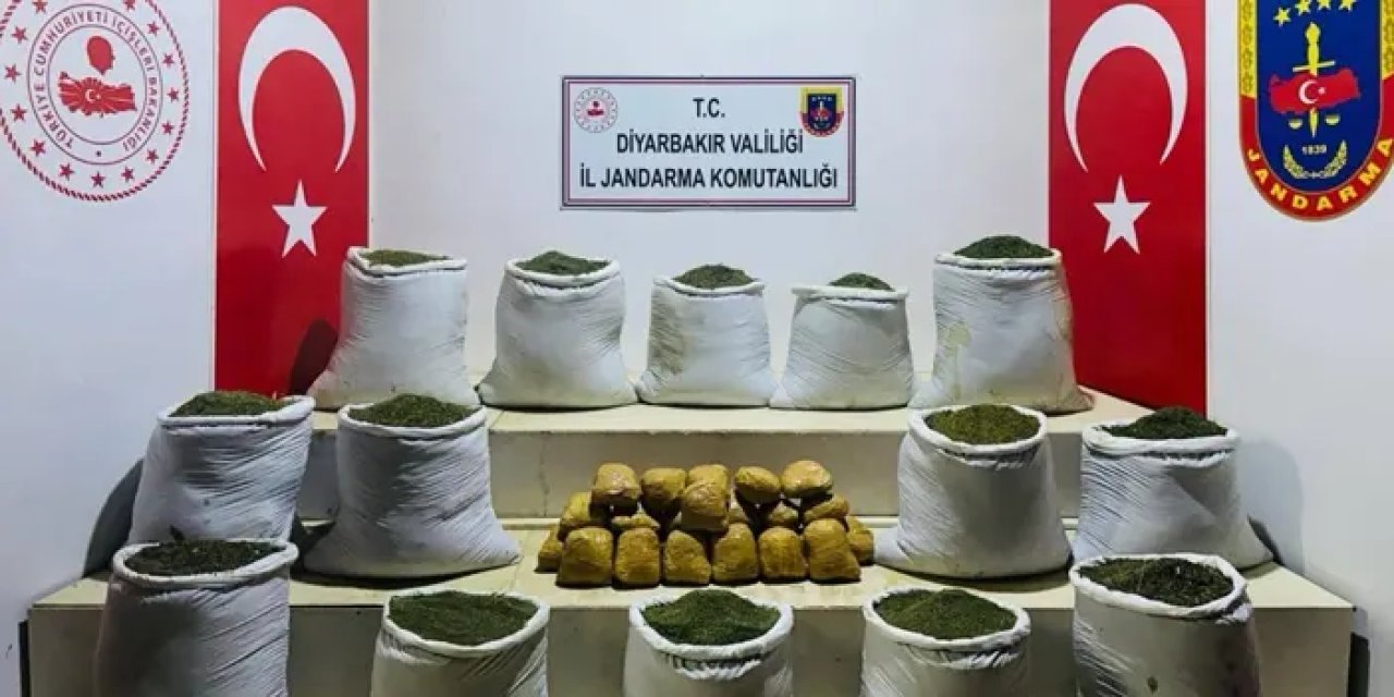 Diyarbakır’da operasyon!  381 kilo esrar yakalandı