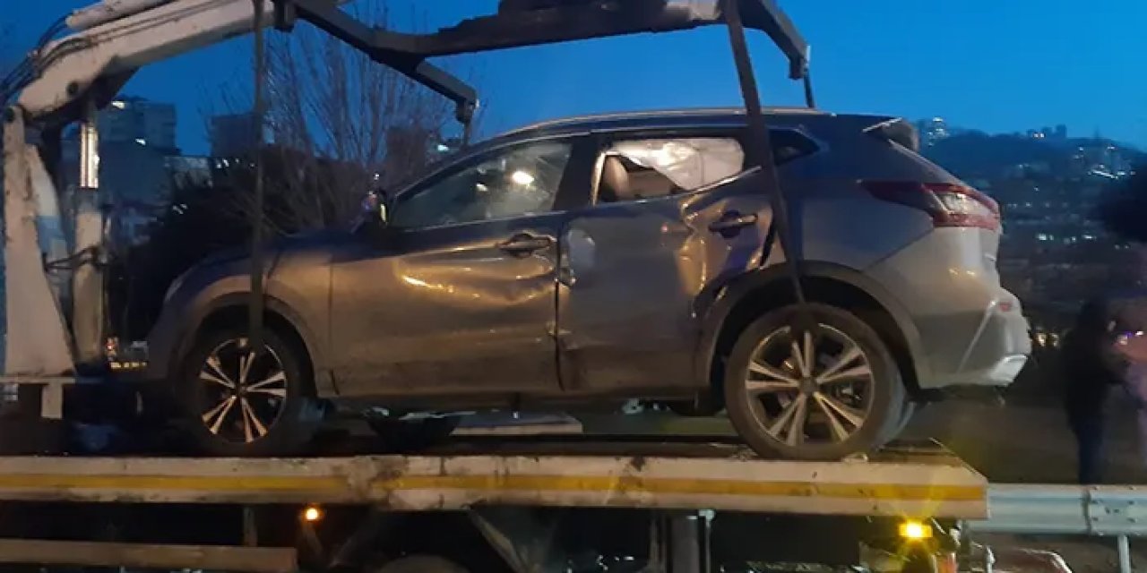 Trabzonlu gazeteciler Trafik kazası geçirdi! 2 yaralı