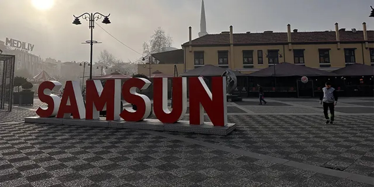 Samsun'da etkili sis görüş mesafesini düşürdü
