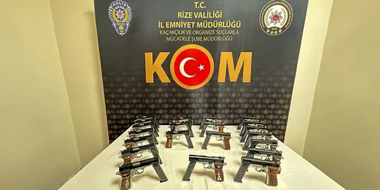 Rize'de silah kaçakçılığı operasyonu! 3 kişi cezaevine gönderildi