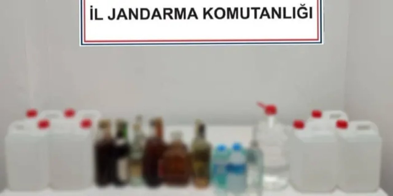 Trabzon'da jandarmadan kaçak alkol operasyonu! 1 kişi için işlem yapıldı