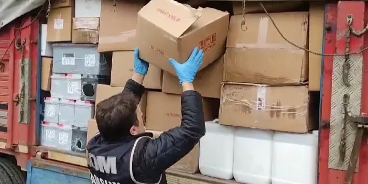 Samsun'da 200 litre etil alkol ele geçirildi