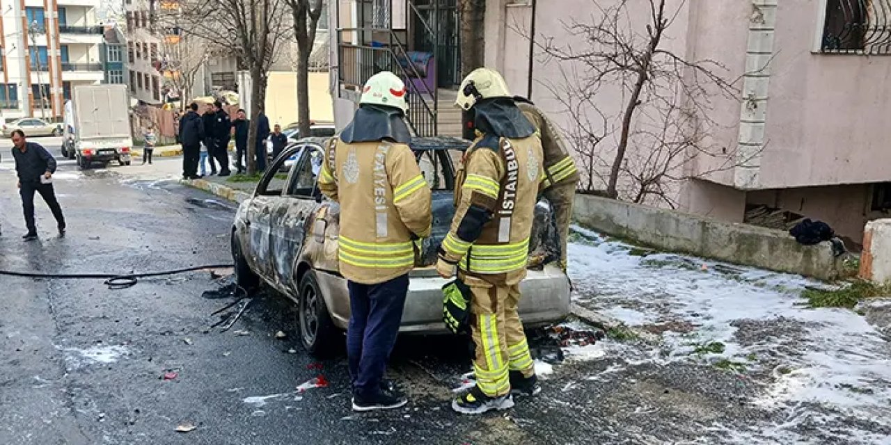 Tartıştığı komşusunu bıçaklayıp arabasını yaktı