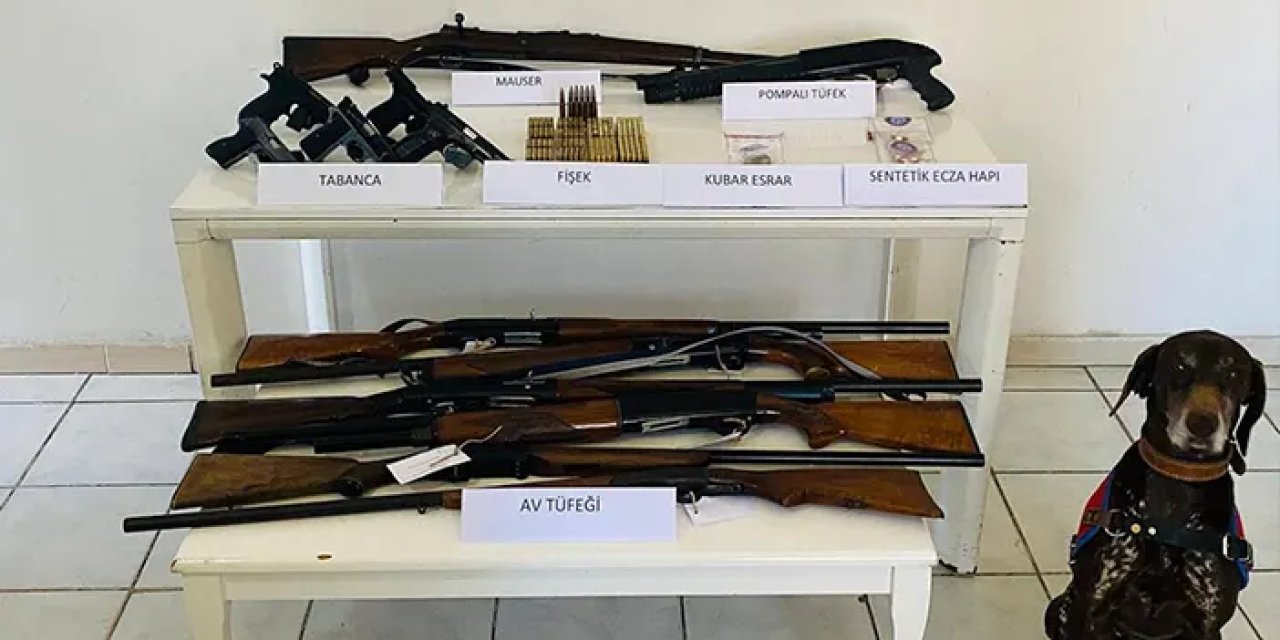 Samsun'da silah mühimmat ve uyuşturucu operasyonu! 12 kişi yakalandı