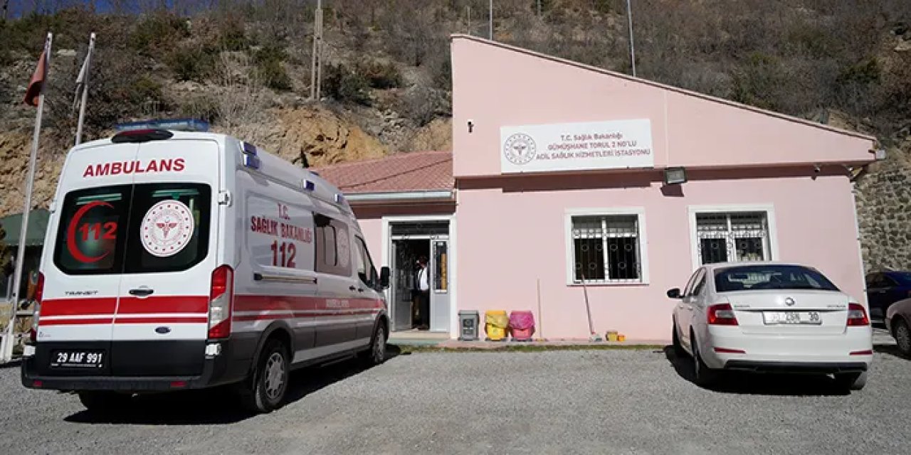 Gümüşhane'de acil servis ekiplerinin toz çilesi