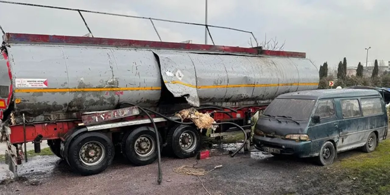 İstanbul'da akaryakıt tankerinde yangın! 4 kişi yaralandı