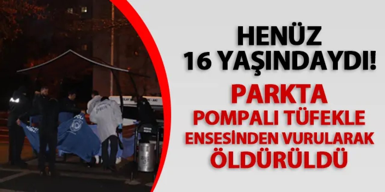 Henüz 16 yaşındaydı! Parkta tüfekle ensesinden vurularak öldürüldü