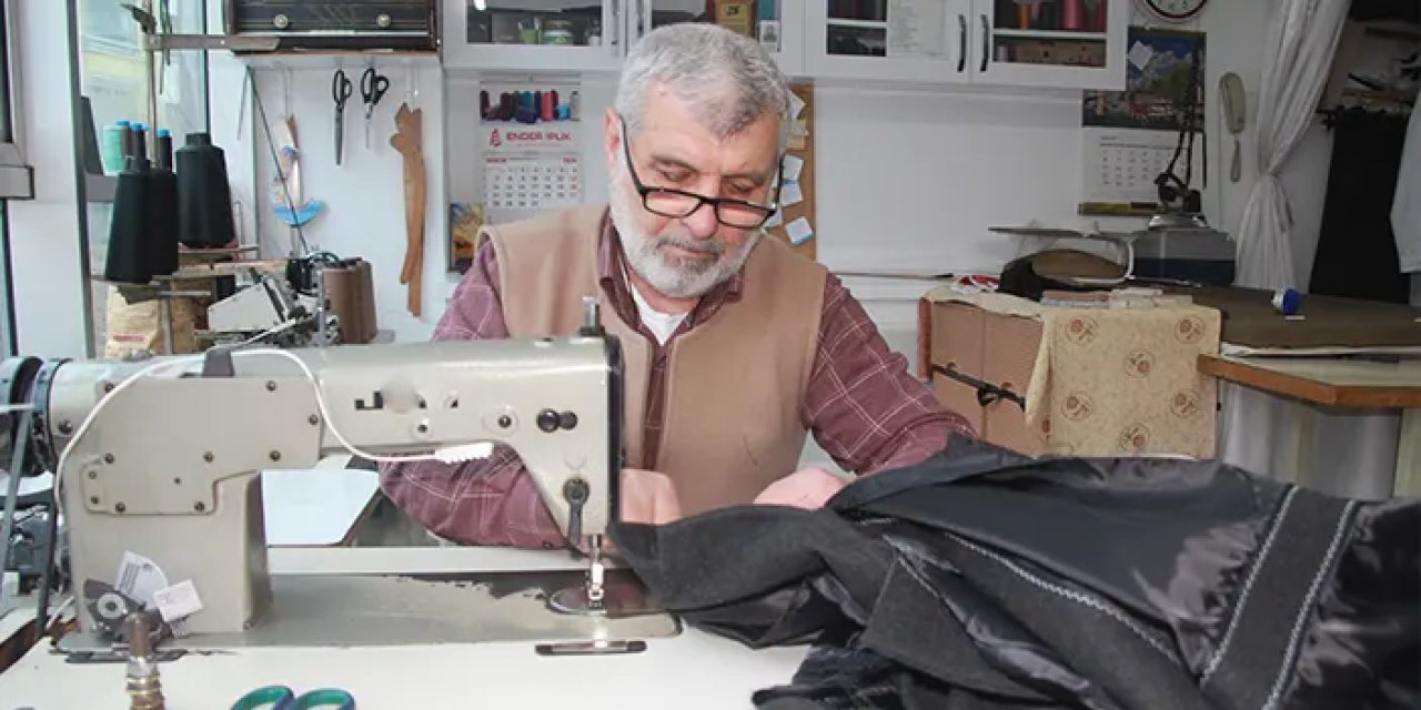 Ordulu Kıbrıs gazisi 55 yıldır terzilik yapıyor