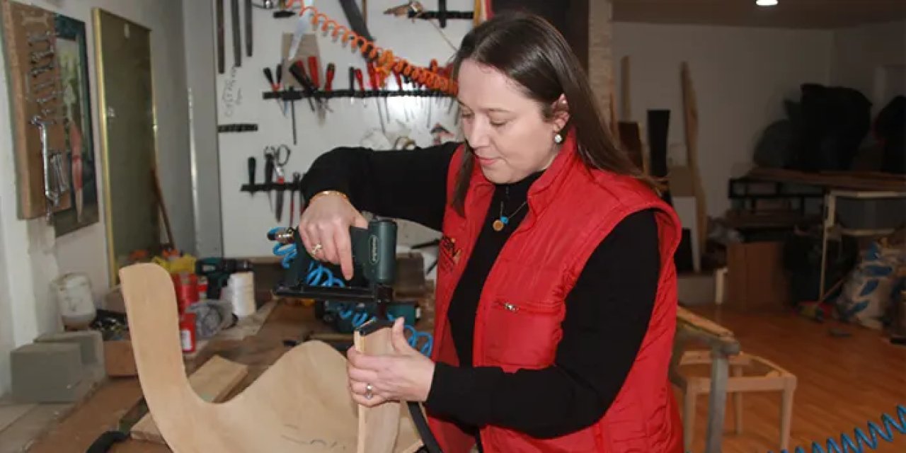 'Saliha Usta'nın yaptığı mobilyalar yurt dışından talep görüyor