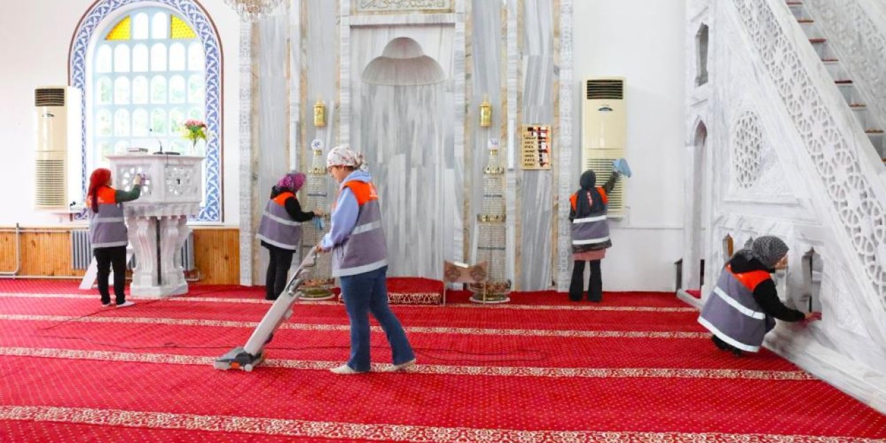 Ordu Altınordu’da camiler Ramazan ayına hazırlandı
