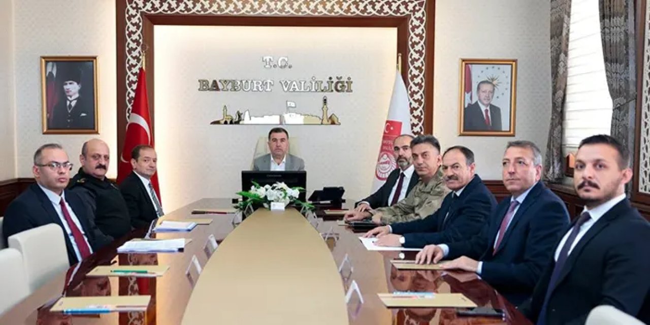 Bayburt'ta Güvenlik Tedbirleri Koordinasyon Toplantısı yapıldı