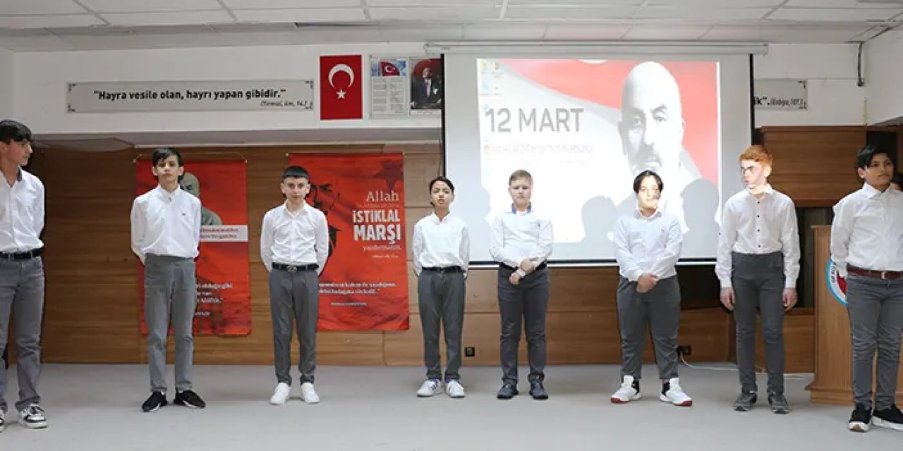 Of'ta İstiklal Marşı'nın kabulünün 103. yıl dönümü etkinliği