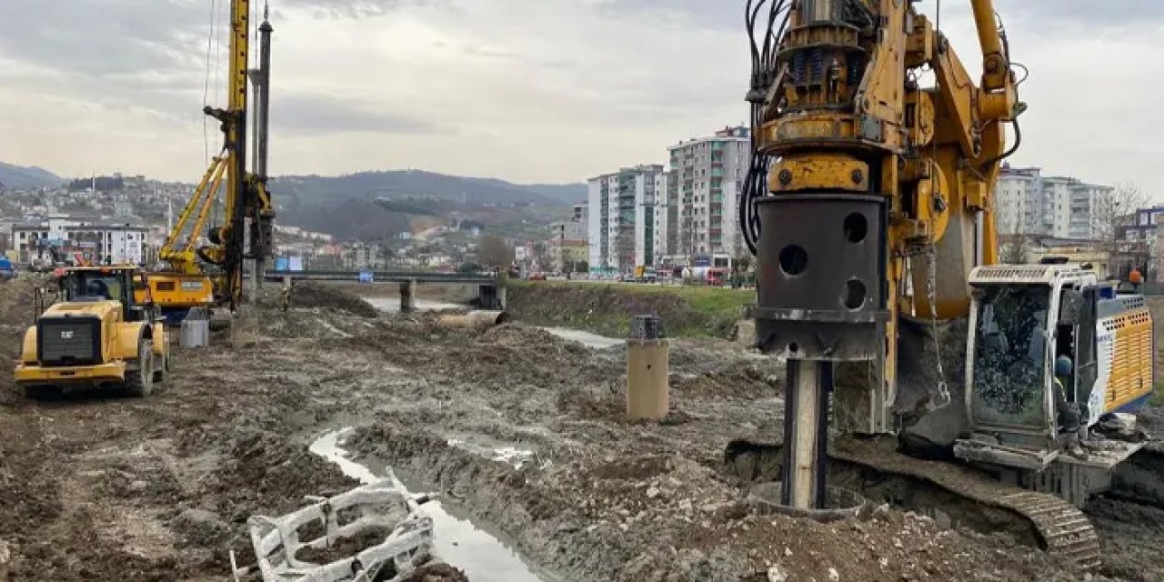 Samsun'da Mert Irmağı'nda ıslah çalışmaları yapılıyor