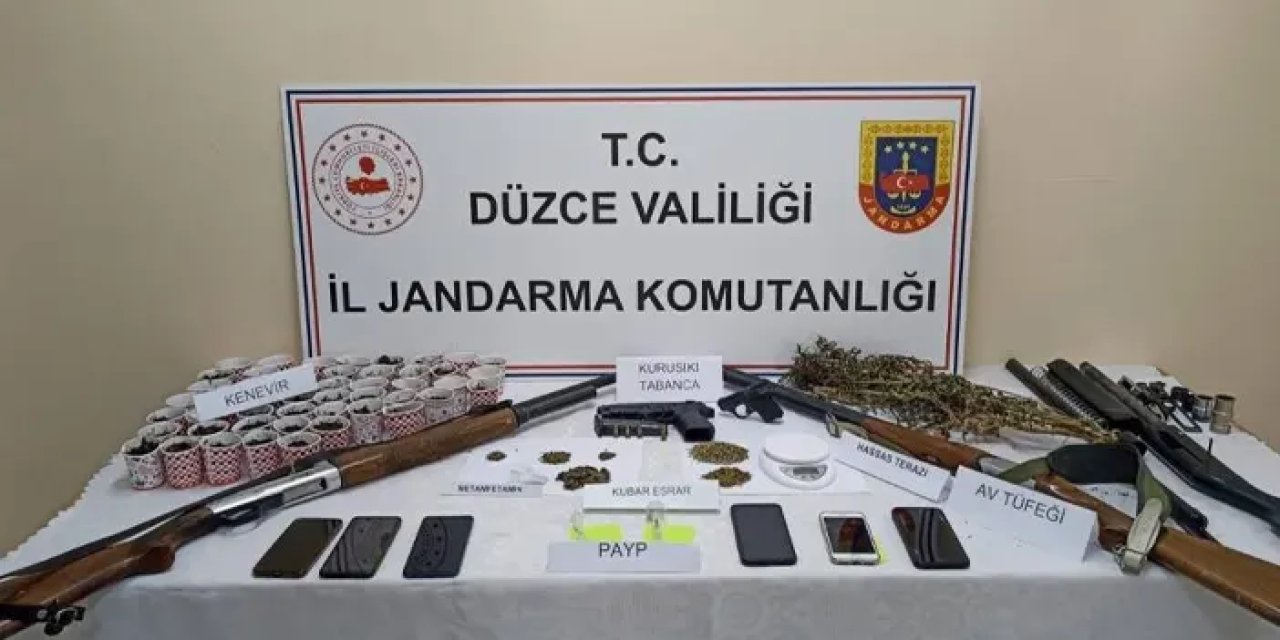 Düzce'de uyuşturucu operasyonu: 7 şüpheli hakkında işlem başlatıldı