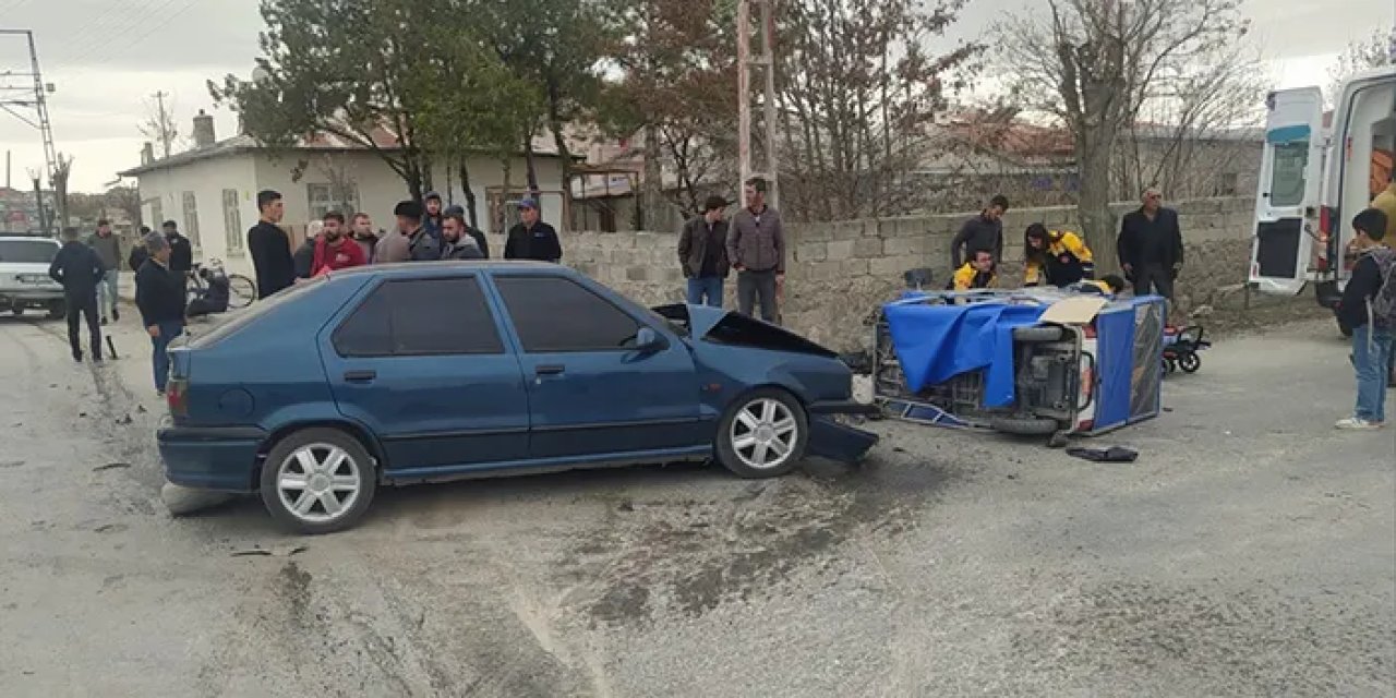 Konya'da zincirleme trafik kazası! 4 kişi yaralandı