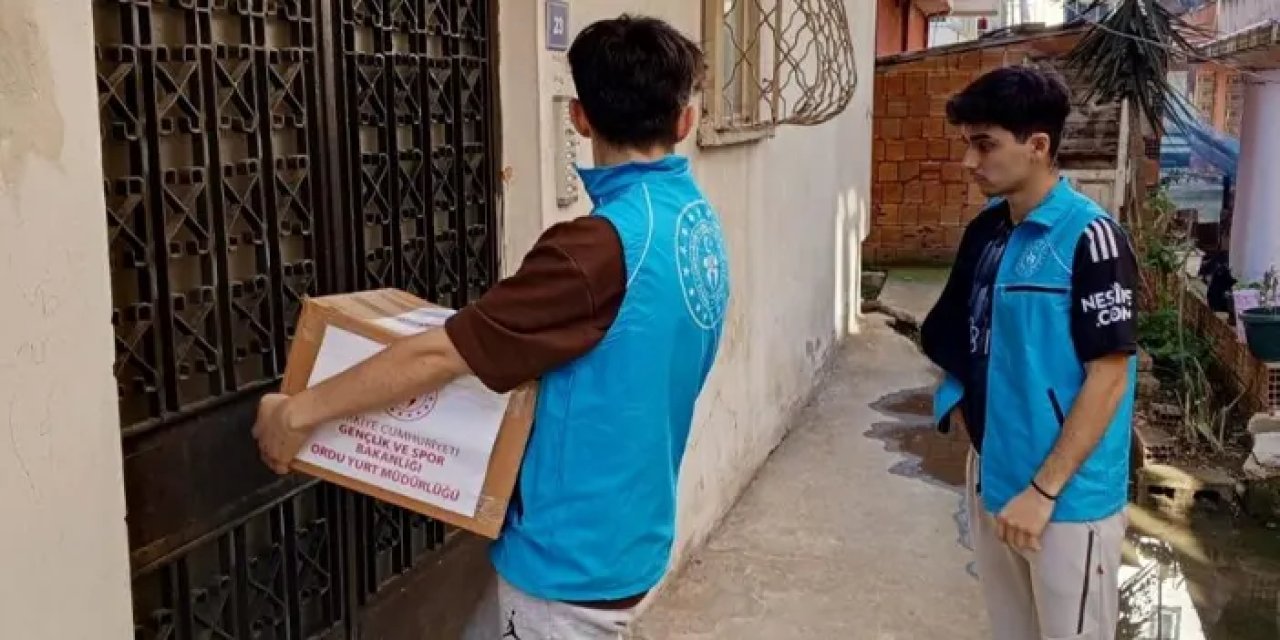 Ordu'da öğrencilerden ihtiyaç sahiplerine destek