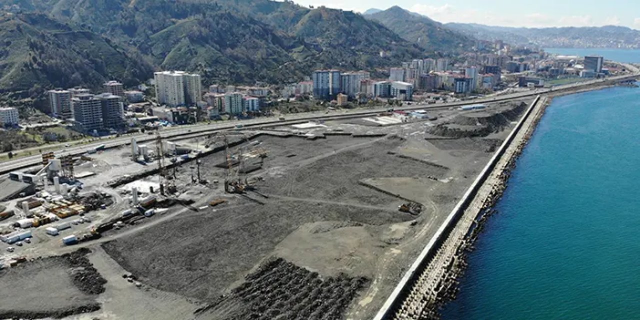 Rize Şehir Hastanesi'nde son durum! Dolgu çalışmalarında sona doğru