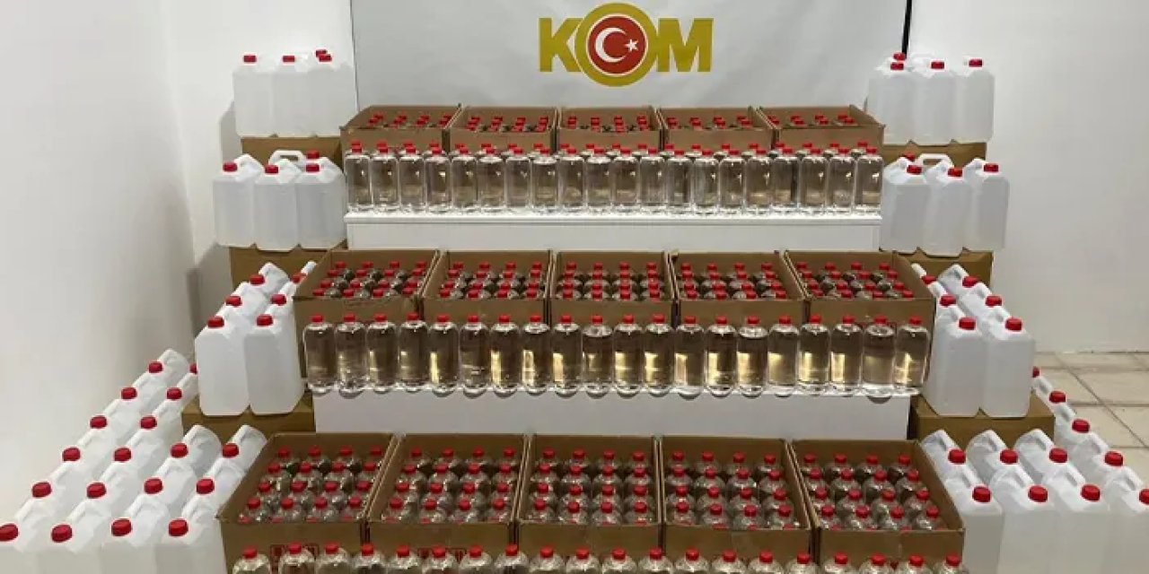 Samsun'da 1 ton etil alkol ele geçirildi! 3 gözaltı
