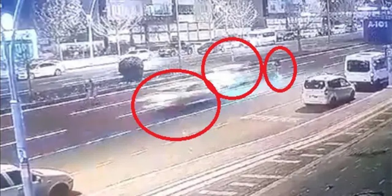 Diyarbakır'da karşıya geçmek istedi! Araçların altında kalmaktan son anda kurtuldu