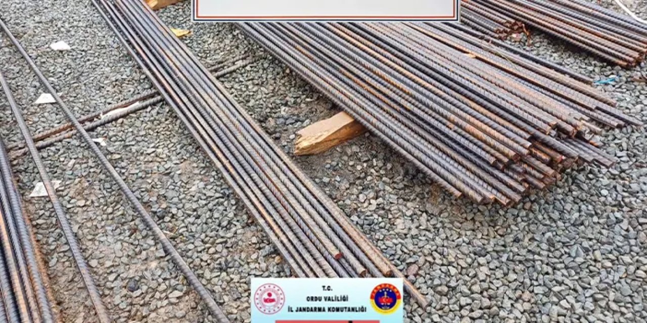 Ordu'da 10 ton demir çalan şüpheliler yakalandı