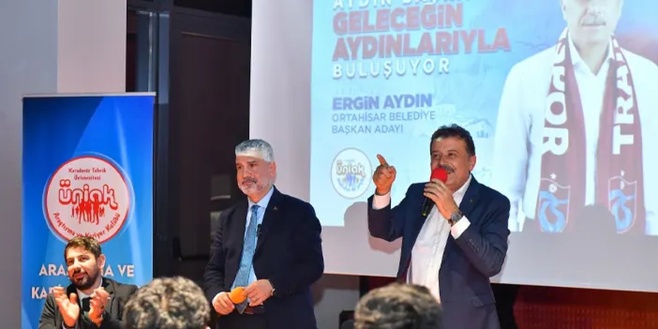 AK Parti Ortahisar Belediye Başkan Adayı Ergin Aydın'a gençlerden tam destek!