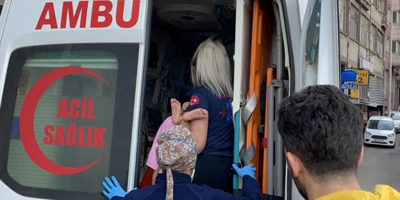 Tekirdağ'da 3. kattan düşen bebeği tente kurtardı