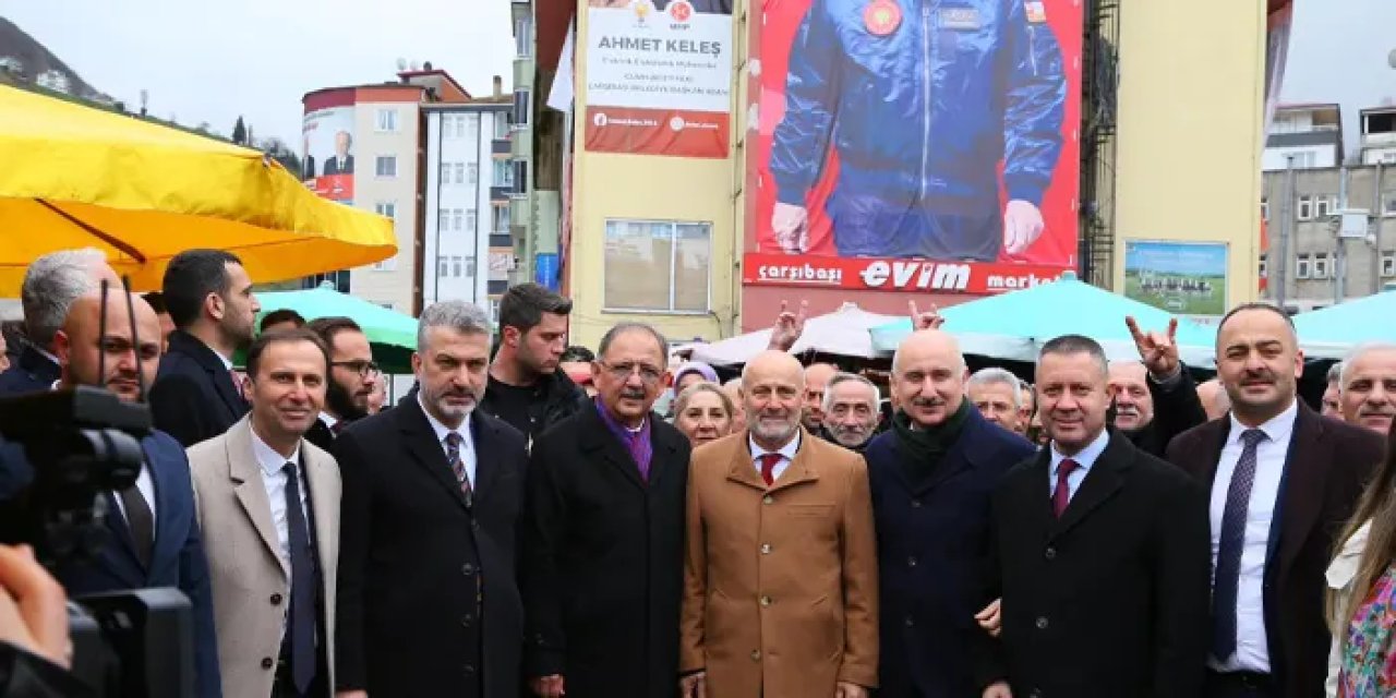 Cumhur ittifakı Çarşıbaşı'nda gövde gösterisi yaptı!